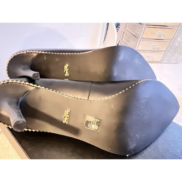 NEW IN BOX Coach Waverly Leather Pump size 11B Womens Shoes Black Bead Chain NIB - Picture 11 of 11